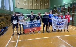 Сборная команда БГТУ стала Чемпионом по бадминтону среди высших образовательных организаций Брянской области